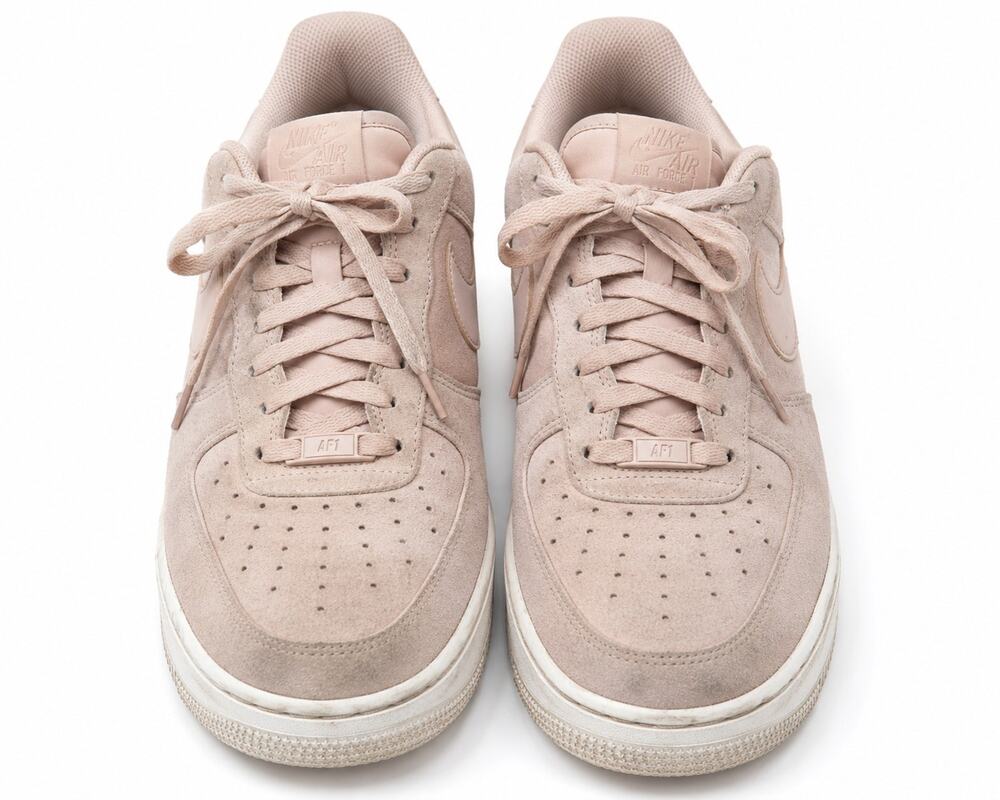 Nike Air Force 1 Low Womens Size 9 Blush Pink Taupe Suede Sneakers AF1